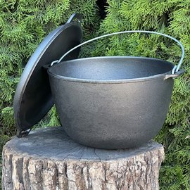Казан туристичний Mzavod КТ-10КС чавунний з кришкою-сковородою 10 л (KT10-2), зображення 2