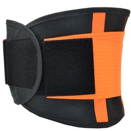 Пояс компрессионный MadMax MFA-277 Slimming belt Black/neon orange L (MFA-277-ORG_L), изображение 3