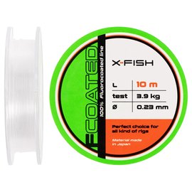 Флюорокарбон X-Fish FCoated 10m 0.23mm 3.9kg (1917.01.25), Диаметр, мм: 0.23 мм, Размотка, м : 10 м