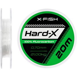 Флюорокарбон X-Fish Hard-X 20m (clear) 0.70mm 21.00kg (1917.03.94), Диаметр, мм: 0.7 мм, Размотка, м : 20 м