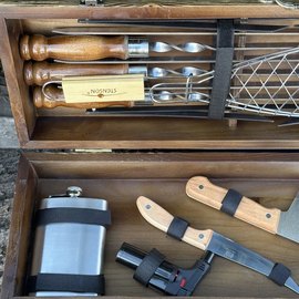 Подарочный набор шампуров Mzavod Мастер BBQ светлая текстура (PN-BBQ-TLT), Цвет: Светло-коричневый, изображение 6