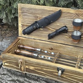 Подарочный набор шампуров Mzavod Милитари светлая текстура (PN-Militari-TLT), Цвет: Светло-коричневый, изображение 4