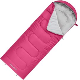 Спальный мешок KingCamp Oasis 250S Comf +12&deg;C / Lim +7&deg;C / Extr -3&deg;C Rosered (KS3221_ROSERED_L), Цвет : Розовый