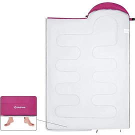 Спальный мешок KingCamp Oasis 250S Comf +12&deg;C / Lim +7&deg;C / Extr -3&deg;C Rosered (KS3221_ROSERED_L), Цвет : Розовый, изображение 3