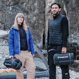 Спальный мешок KingCamp Sevan 250 Comf +12&deg;C / Lim +7&deg;C / Extr -3&deg;C Grey (KS2422_GREY_L), изображение 3