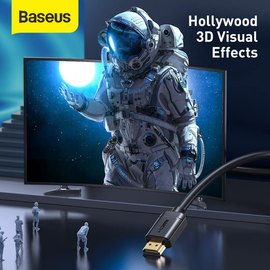Кабель Baseus high definition Series HDMI 4K To HDMI 4K Adapter Cable 3m, 4K, HDMI2.0 Black (CAKGQ-C01), изображение 4
