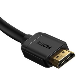 Кабель Baseus high definition Series HDMI 4K To HDMI 4K Adapter Cable 3m, 4K, HDMI2.0 Black (CAKGQ-C01), изображение 2