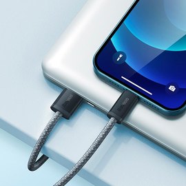 Кабель Baseus Lightning Dynamic Series Fast Charging Data Cable 1m, 2.4A Grey (CALD000416), изображение 6