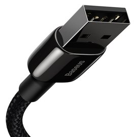 Кабель Baseus Lightning Tungsten Gold Fast Charging 1.2m, 2.4A Black (CALWJ-01), изображение 3
