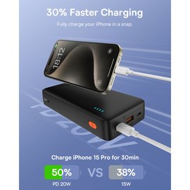 Повербанк Baseus Airpow 20000 mAh 20W Black (P10022804113-00), изображение 4