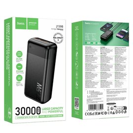 Повербанк HOCO Essence J159B 30000 mAh 22.5W+PD20W Black, зображення 5