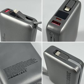 Повербанк WUW TUGII Y245 20000 mAh PD45W Silver, изображение 5