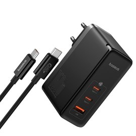 Зарядное устройство Baseus GaN5 Pro Digital Fast Charger 2C+U, 160W/3A, PD3.1/QC (With C to C 240W cable) Black (P10110825113-00)
