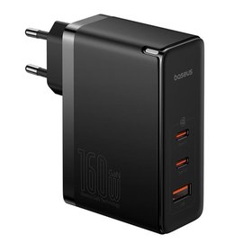 Зарядное устройство Baseus GaN5 Pro Digital Fast Charger 2C+U, 160W/3A, PD3.1/QC (With C to C 240W cable) Black (P10110825113-00), изображение 3