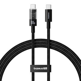 Кабель Baseus Gem Fast-Charging Data Cable USB-C to USB-C 100W, 1m Black (P10373000111-00)