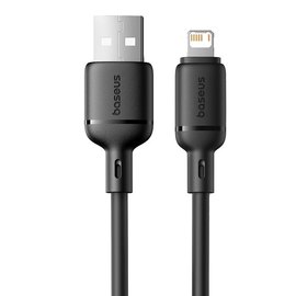 Кабель Baseus Lightning Silky Series Fast Charging Cable 2.4A, 2m Black (P10377702113-01), изображение 4
