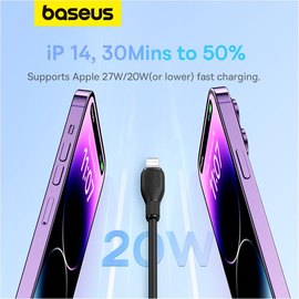 Кабель Baseus Type-C to Lightning Pudding Series Fast Charging Cable 20W, 2m Black (P10355701111-01), изображение 5
