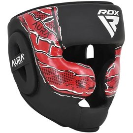 Боксерский шлем RDX F17 Aura Head Guard черный/красный XL (HGR-F17BR), Размер: XL, Цвет: Черный/Красный