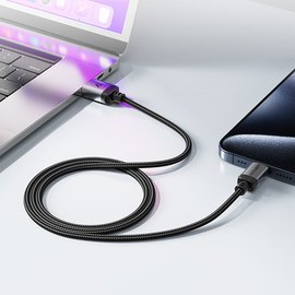 Кабель ACEFAST USB-C to USB-C  alloy charging data cable C20-03 1.2m, 60W/3A Black (6974316283775), изображение 3