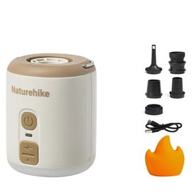Мини насос-ночник-вентилятор Naturehike CNK2300DQ022 бежевый (6976507665971)