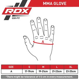 Перчатки для ММА RDX F17 Grappling Gloves Shooter Aura Black/Blue L (GSR-F17BU), Размер: L, Цвет: Чёрный/Синий, изображение 6