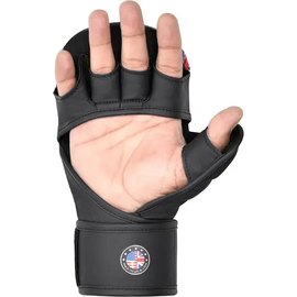 Перчатки для ММА RDX F17 Grappling Gloves Shooter Aura Black/Red XL (GSR-F17BR), Размер: XL, Цвет: Чёрный/Красный, изображение 3