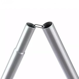 Стойки для тента стальные оцинкованные Naturehike Steel poles NH19PJ042 серые 2 шт/уп (6927595741931), изображение 2