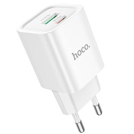Зарядное устройство HOCO Charm charger C149A 1USB/1Type-C, 30W/3A, PD/QC White (6942007630337), изображение 2