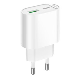 Зарядное устройство HOCO Fighter charger C109A 1Type-C/1USB, 3A/20W, PD/QC White (6942007656719), изображение 3