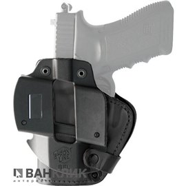 Кобура Front Line открытая, поясная, кожа, для Glock 17, 22, 31 черный (LKC17B)