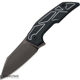Нож Fox Phoenix, черный (FX-531TIB), Цвет : Тёмно-синий , Марка стали: M390, Материал рукояти: Титан