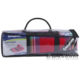 Пикниковый коврик KingCamp Picnic blanket red checkers KG8001