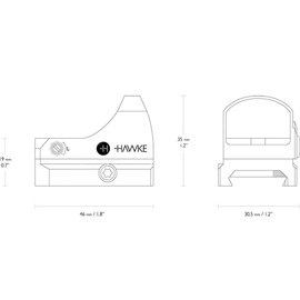 Прицел Hawke MICRO REFLEX SIGHTS 3 MOA, Weaver (12135), изображение 4