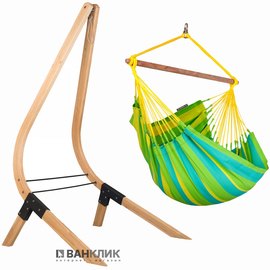 Стул-гамак со стойкой La Siesta lime SNC144VEA131, Цвет: Жёлтый