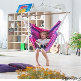 Стул-гамак со стойкой La Siesta purple ORC147MEA129, Цвет: Розовый, изображение 4