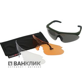Баллистические очки Swiss Eye Raptor черные 10161, изображение 2