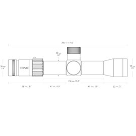 Приціл Hawke Airmax Touch 3-12x32 SF, корпус 30 mm, сітка AMX IR з підсвічуванням, Eye relief-30mm (13260), зображення 2