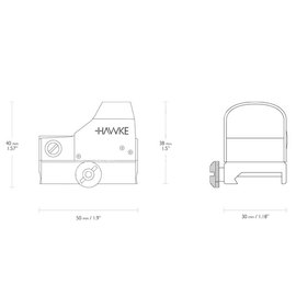 Прицел коллиматорный Hawke Reflex Sight, 5 MOA, weaver (12131), изображение 3