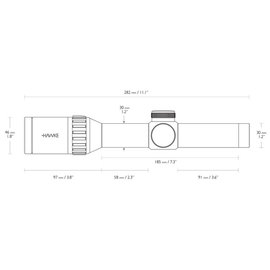 Приціл оптичний Hawke Vantage 30 WA 1-4x24 (L4A IR Dot) 925691, зображення 4