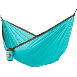 Одноместный туристический гамак La Siesta Colibri turquoise CLH15-3, Цвет: Чёрный/Зелёный