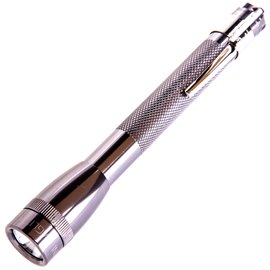 Фонарь Mini Maglite AAA (серый), карманный клип и 2 батареи (M3А096R)