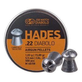Свинцовые пули JSB Hades, 5,5 мм , 1,03 г, 250 шт (546290-250), Количество в упаковке: 250 шт.