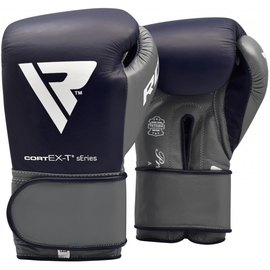 Боксерські рукавички RDX Leather Pro C4 Blue 12 ун. (2389_40267), Вага: 12 унцій