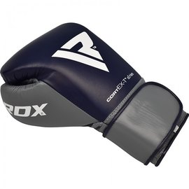 Боксерські рукавички RDX Leather Pro C4 Blue 12 ун. (2389_40267), Вага: 12 унцій, зображення 3