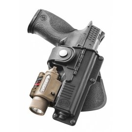 Кобура Fobus для Glock-19/23 с подствольным фонарем, с поясным фиксатором, поворотная (RBT19G RT)