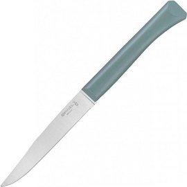 Ніж кухонний Opinel Bon Appetit Plus сіро-зелений (002195), Колір: Сіро-зелений, Марка сталі: Sandvik 12C27, Матеріал рукояті: Пластик