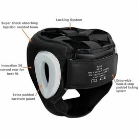 Боксерский шлем с защитой подбородка RDX WB L (80_10514), Размер: L, изображение 3