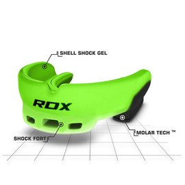 Капа для бокса RDX GEL 3D Elite Green (2450_40269), Цвет: Зелёный, изображение 5