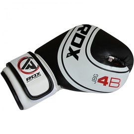 Боксерские перчатки RDX 4B Robo Kids White/Black 6 ун. JBG-4B-6oz (1_10114), Вес: 6 унций, Цвет: Черный/Белый, изображение 3