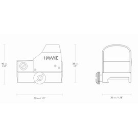 Приціл коліматора Hawke RD1x WP Auto Brightness (Weaver) 923655, зображення 3